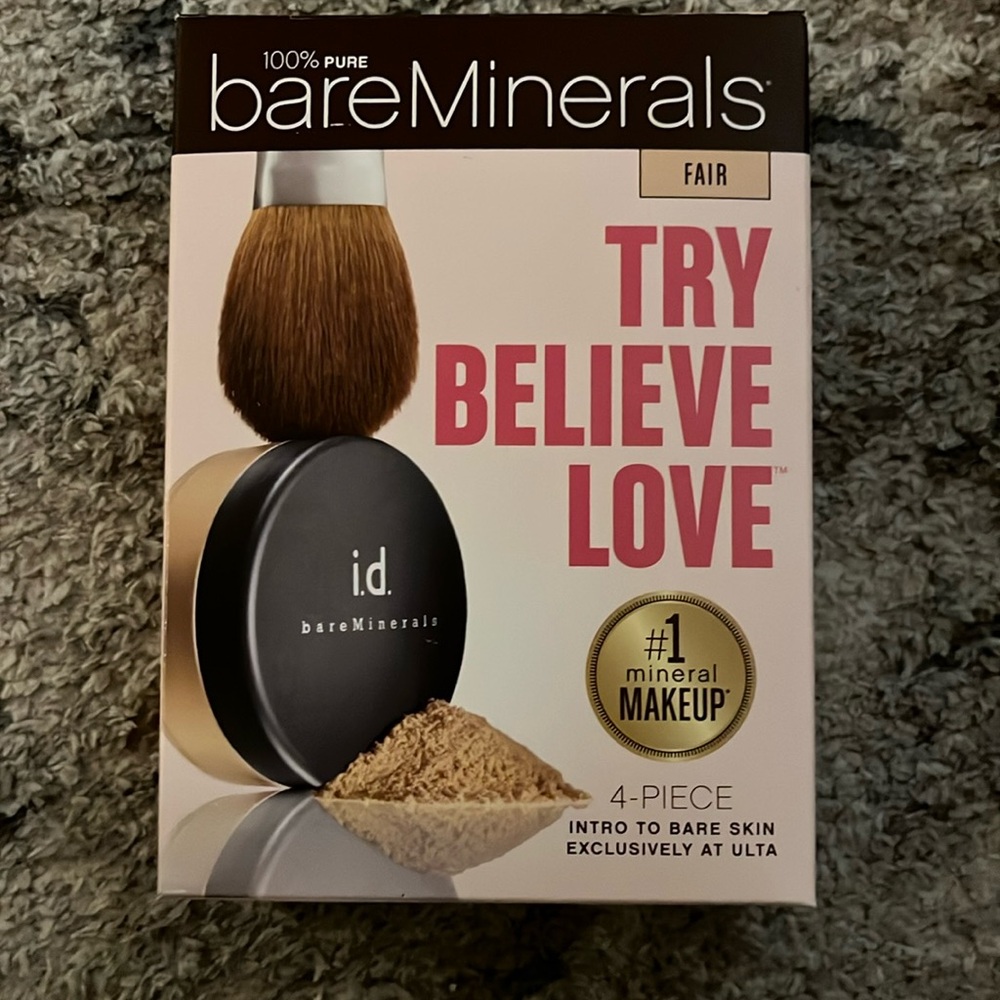 Bare Minerals try believe love 4 piece mini set color fair retired